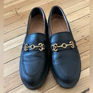 Sam Edelman Black Lug Sole Loafers | Deana Loafer